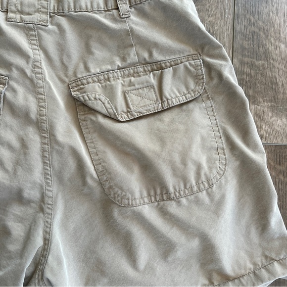 Vintage 80s 90s High Rise Khaki Cargo Shorts - Picture 6 of 7